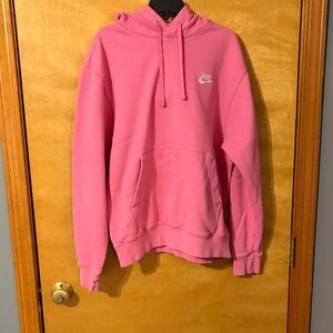 Nike Men's Vibrant Pink Hoodie